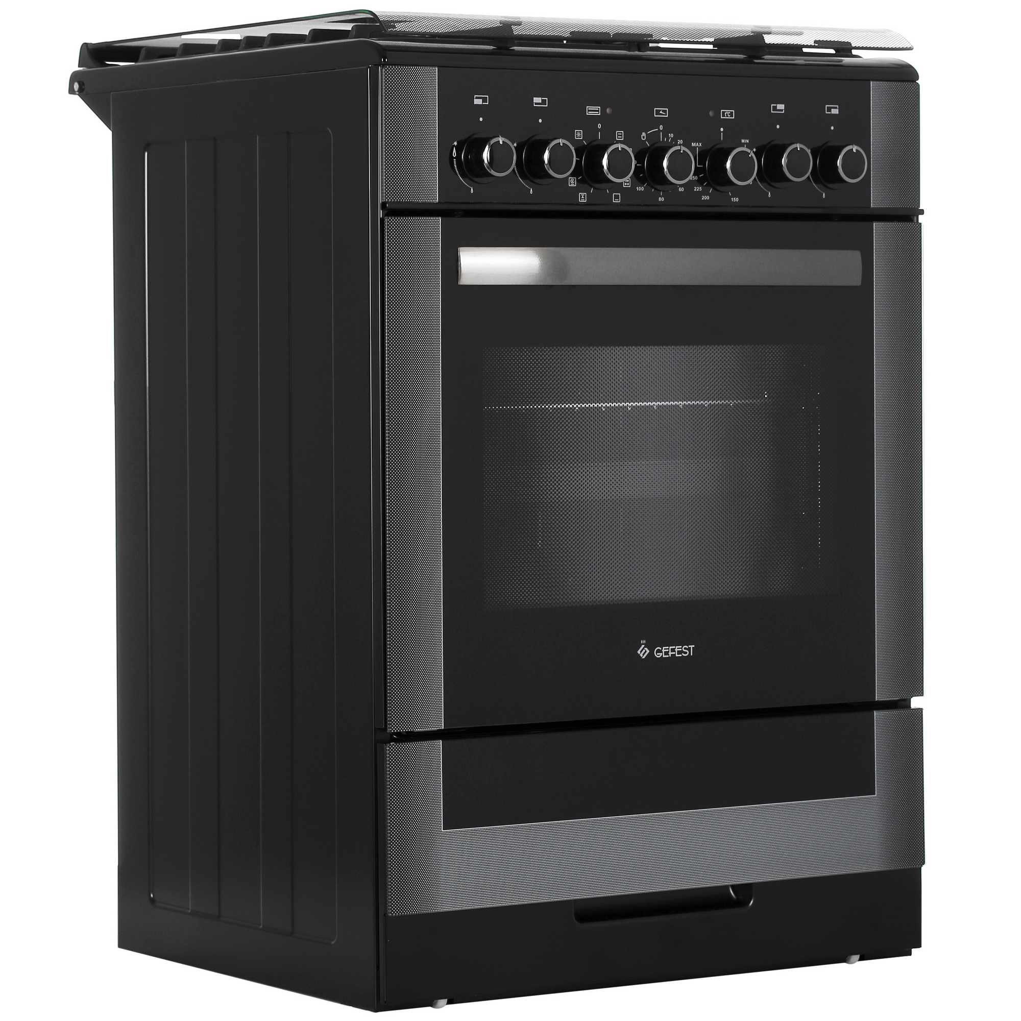 9905000 Комбинированная плита Gefest ПГЭ 6302-03 0046 черный STDN-0095334 - Вид №1