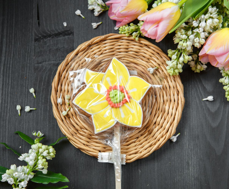 9647 Пряник Цветок желтый Вкусляндия  - Вид №2