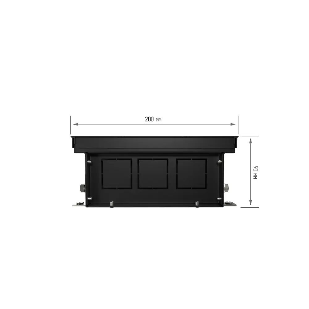 Внутрипольный конвектор Royal Thermo Atrium 1200x200x90 мм боковое подключение 1 теплообменник с решеткой 86581924 STLM-2206787 - Вид №6