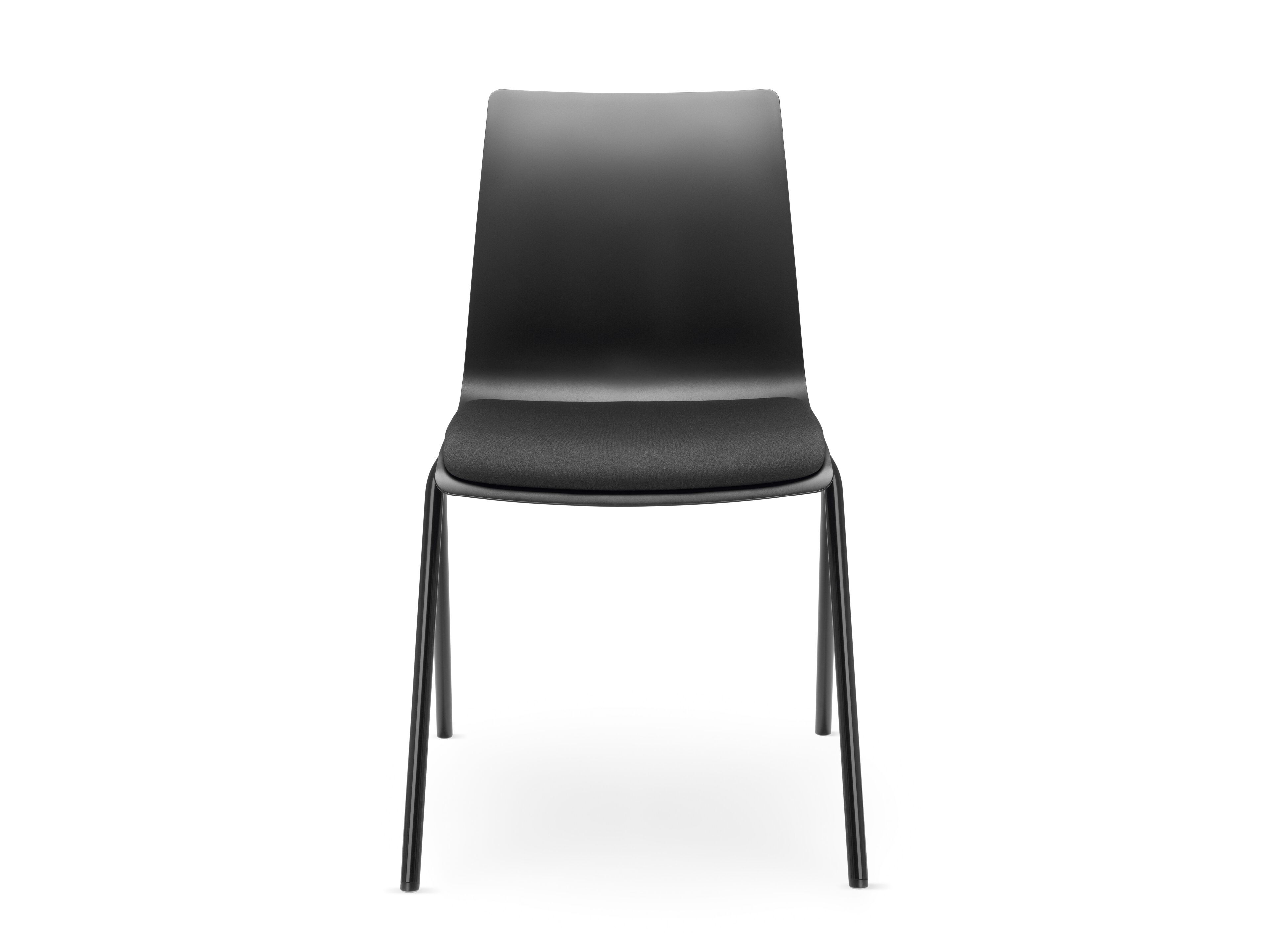 Пластиковый штабелируемый стул для конференций с мягким сиденьем LD Seating Evo ARCH-00150365 - Вид №1