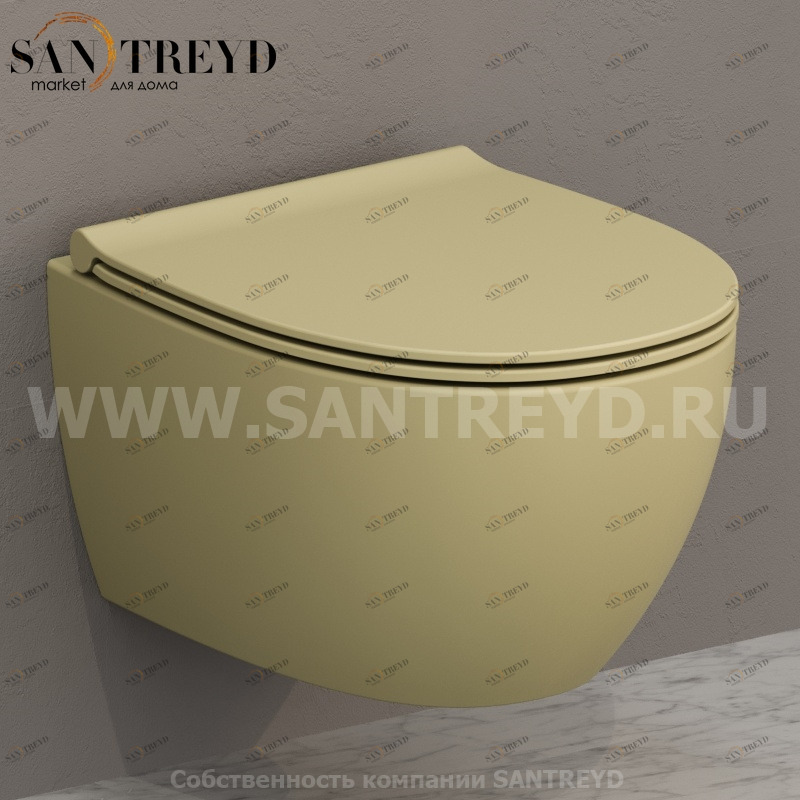 MDS04SE Подвесной унитаз настенный Желтый Ceramica Globo 4ALL Италия