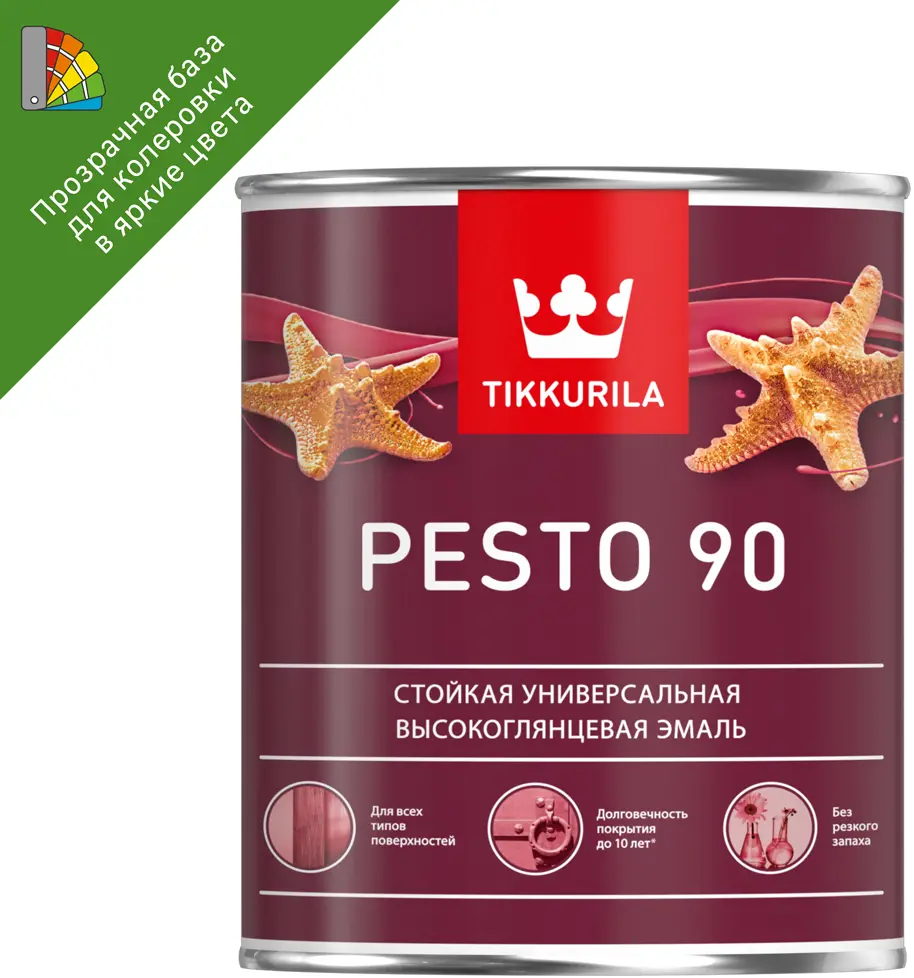 Tikkurila Pesto 90 - универсальная эмаль для интерьера и экстерьера 88287150