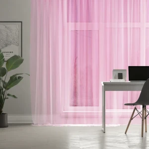 Тюль на ленте с утяжелителем Капри 250x260 см цвет розовый 88109962 STLM-2190658