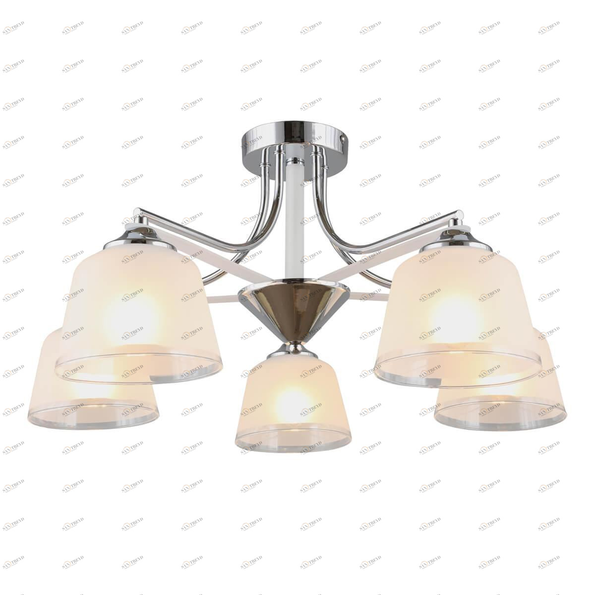 Потолочная люстра Omnilux Rosate OML-65307-05 OMNILUX ROSATE 328323 Белый;хром 