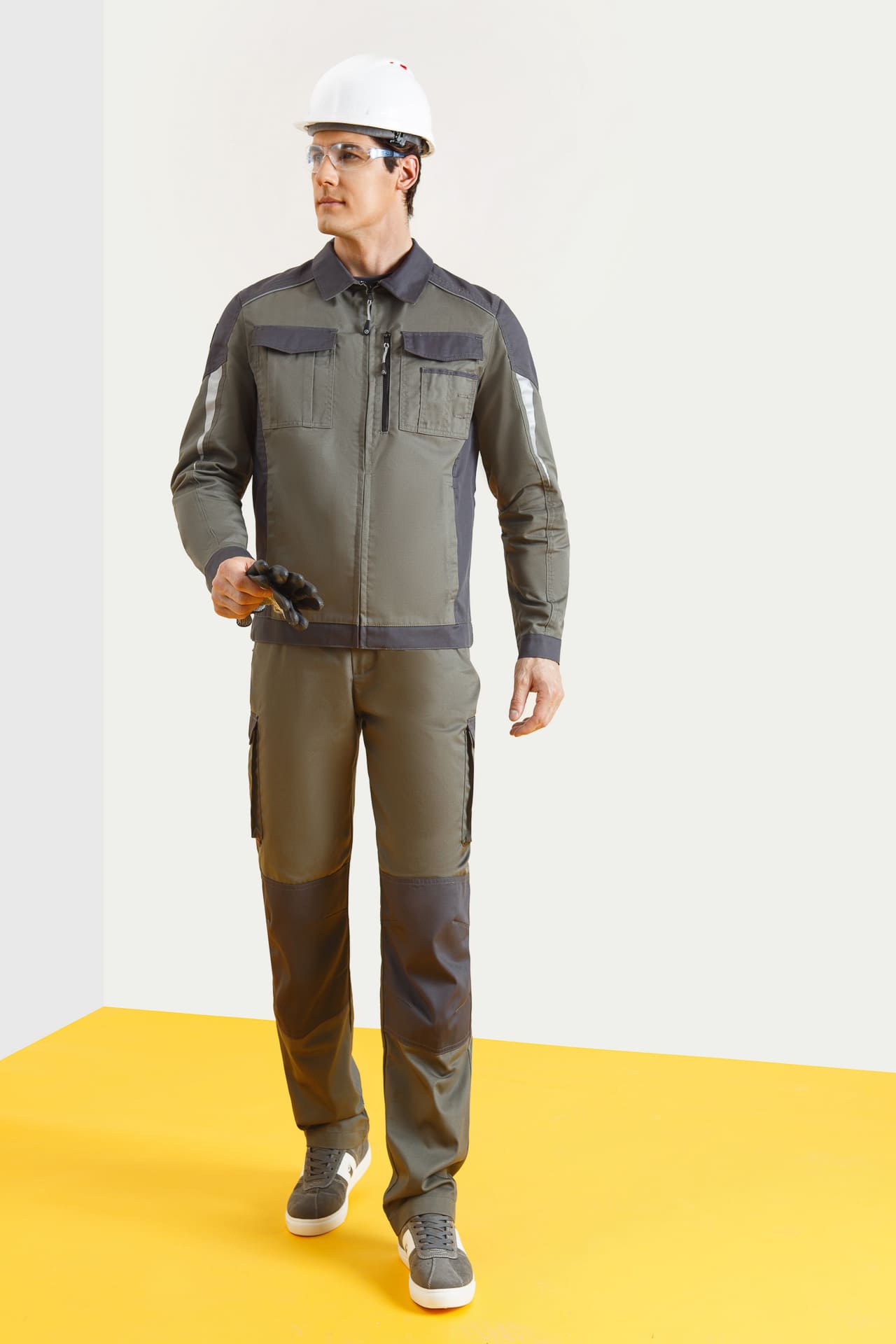 4974822 Костюм  NEW серый хаки графит STATUS  Летняя спецодежда  размер 64-66/170-176  - Вид №6