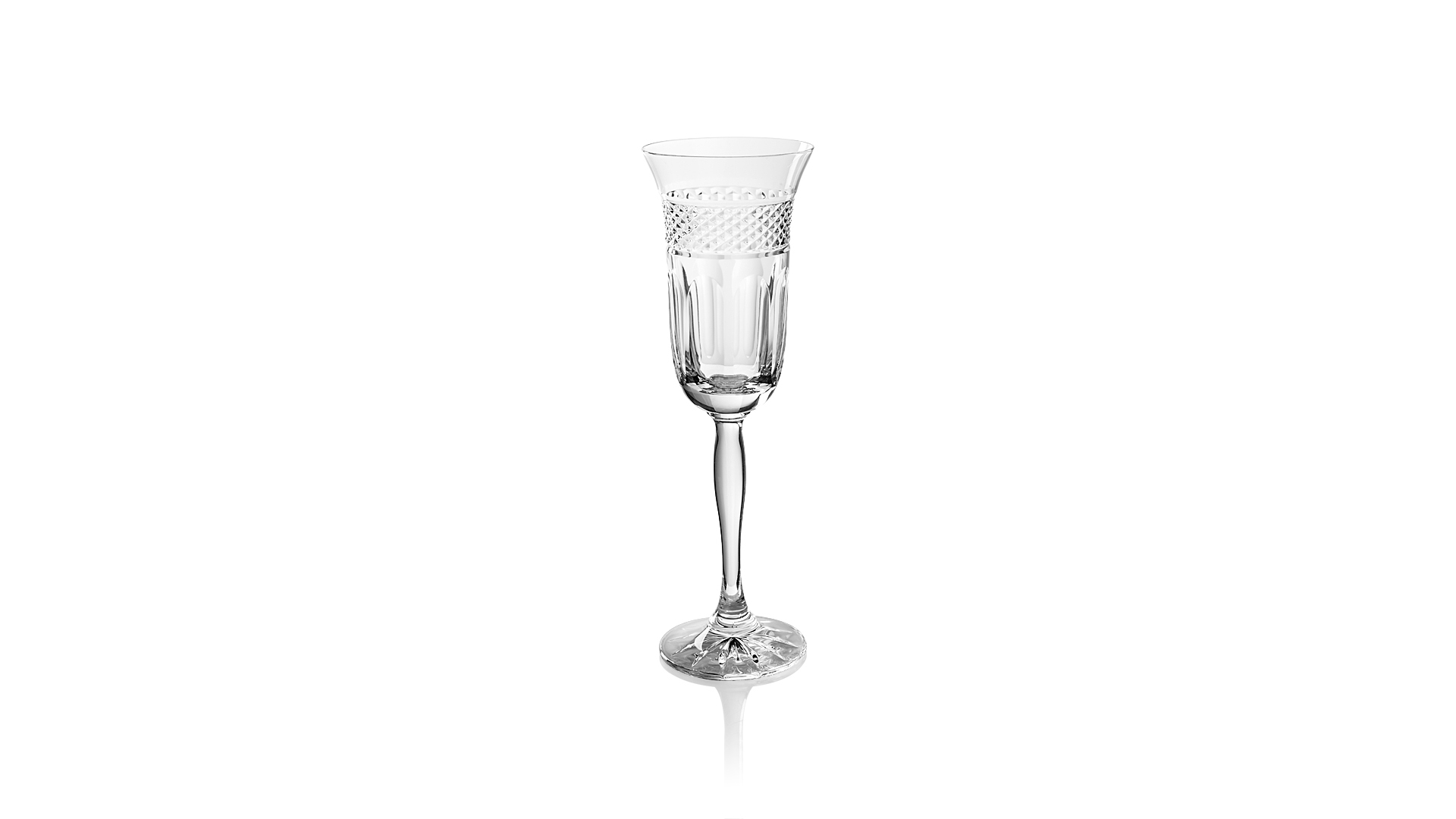 10616362 Cristal de Paris Набор фужеров для шампанского Cristal de Paris "Межев" 150мл, 6 шт Хрусталь  - Вид №1