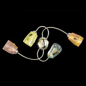 1769 ORIGINALMURANOGLASS Четырёхламповое бра из муранского стекла 35 см