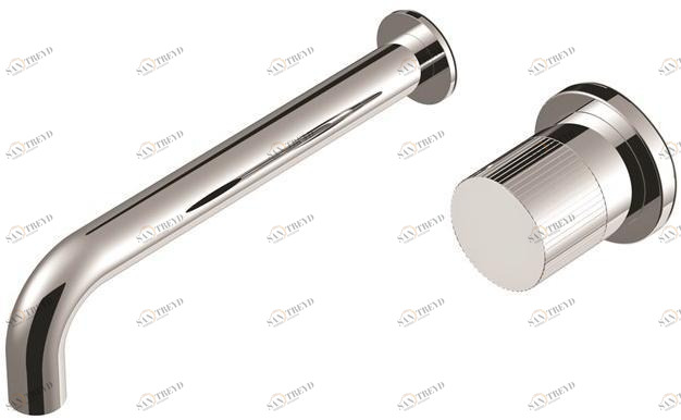 RUBINETTERIE STELLA Смеситель для умывальника настенный на 2 отверстия Sirius sun-id-1415550