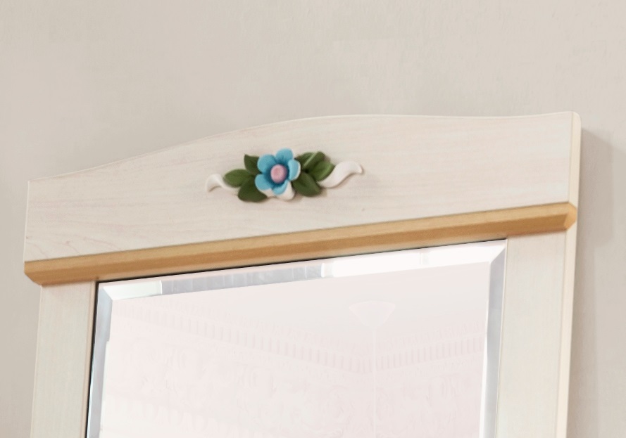 Зеркало прямоугольное беленый дуб Flower CILEK FLOWER 00-3832184 Бежевый VIGO - Вид №1