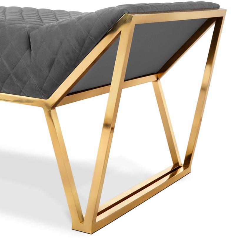 LUXXU Стеганая скамья, обитая бархатом Prisma sun-id-1356097 - Вид №3