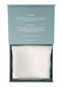 BB_GR коробка подарочная BEAUTY BOX , 13x15.5x4 см, наволочка 50/75 silver grey, серебристо-серый, шелк GINGERLILY
