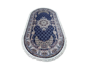 91213730 Ковер овал 160х300 см полипропилен d728dark-navy цвет темно-синий STLM-0519696 MERINOS