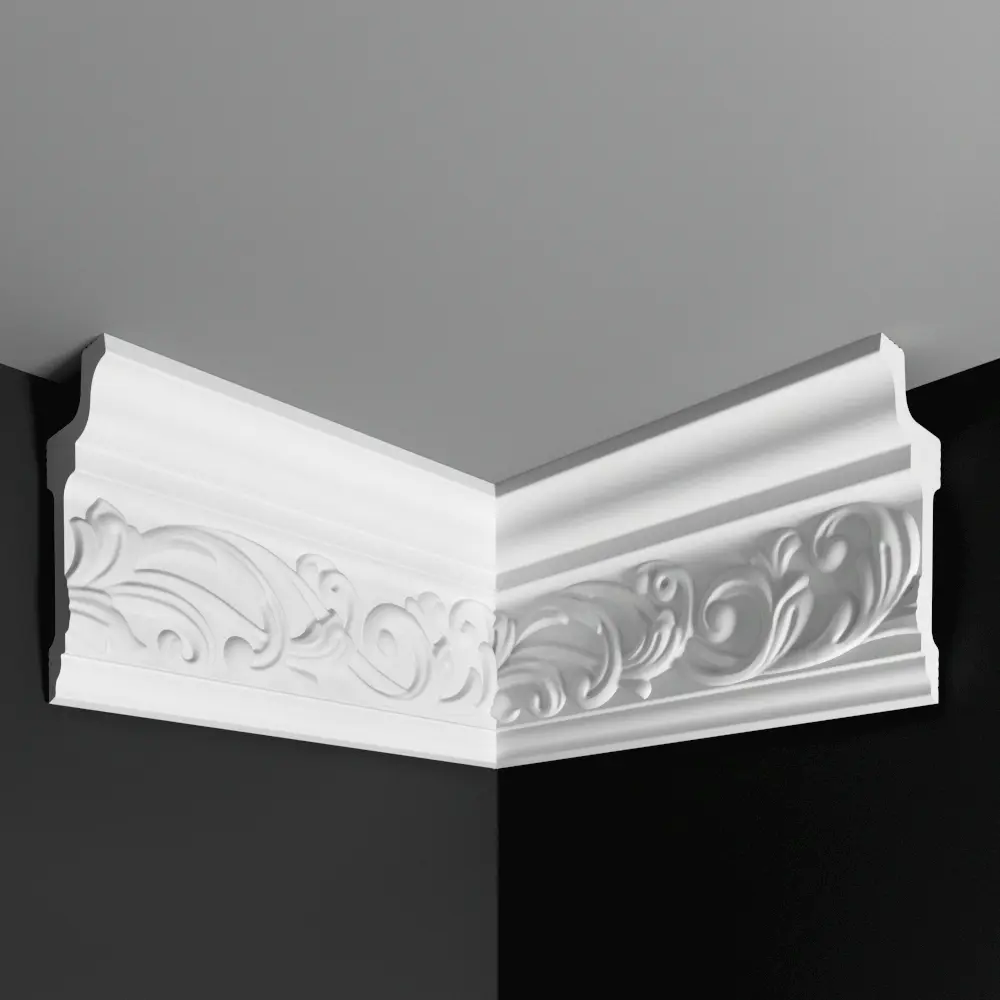 Угол внутренний для плинтуса пенополистирол Де-Багет ДП 25/110 белый 40x102 мм STLM-2167166