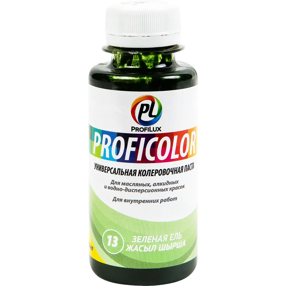 Колеровочная паста Profilux №13 100 гр цвет зелёная ель STLM-2115643