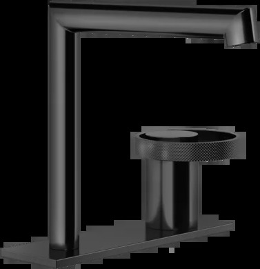 Смеситель для умывальника 63315 706 Gessi Anello ЧЕРНЫЙ МЕТАЛЛ PVD