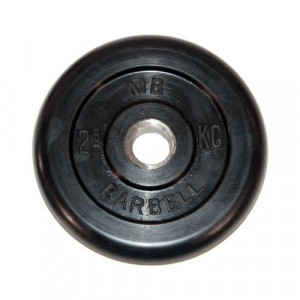 Диск обрезиненый черный mb barbell mb26-2,5 MB Barbell