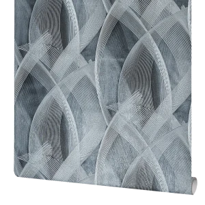 Обои флизелиновые Victoria Stenova Seoul темно-серые 1.06 м VS588619