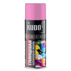 Эмаль аэрозольная для металлочерепицы KUDO акриловая глянцевая цвет розовый 520 мл