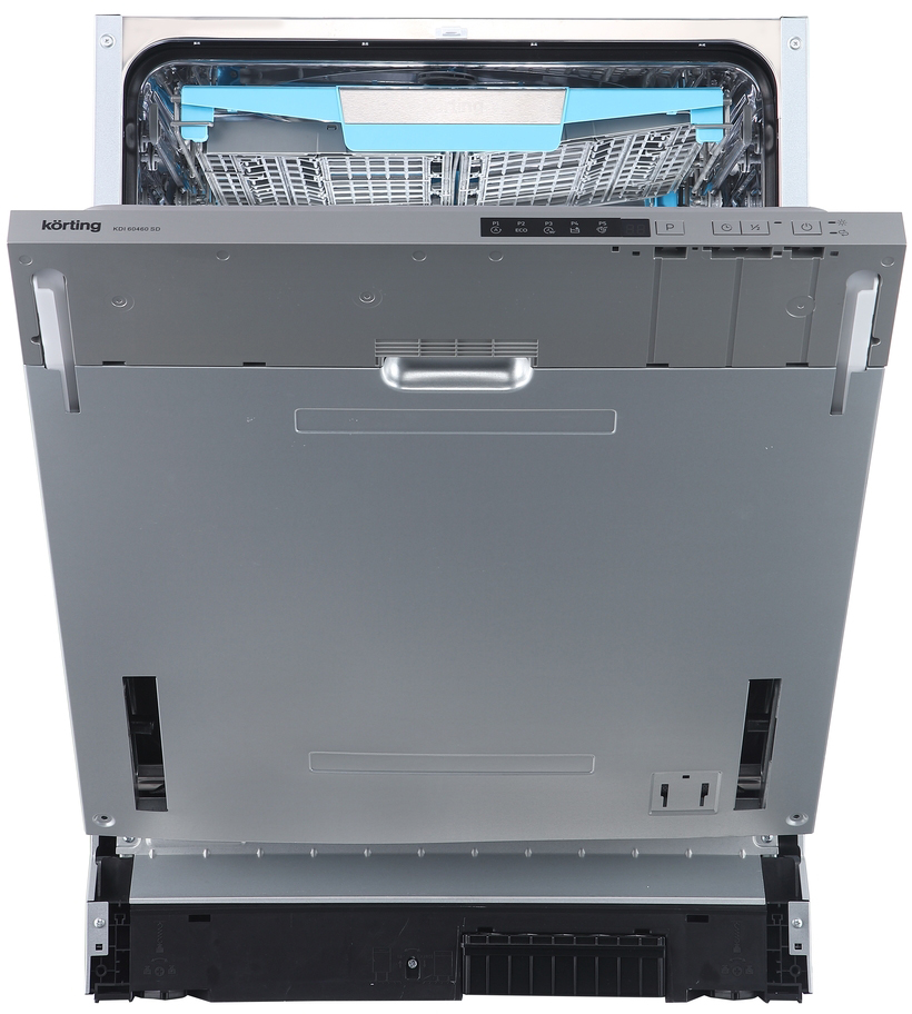 KDI 60460 SD Встраиваемые посудомоечные машины / полновстр., 60 см, 14 компл., слайдерное крепление двери для фасадов высоких кухонь, третья корзина для столовых приборов, а++/a/a, электронное управление, цифровой led дисплей белого цвета cold white, 5 пр Santreyd 