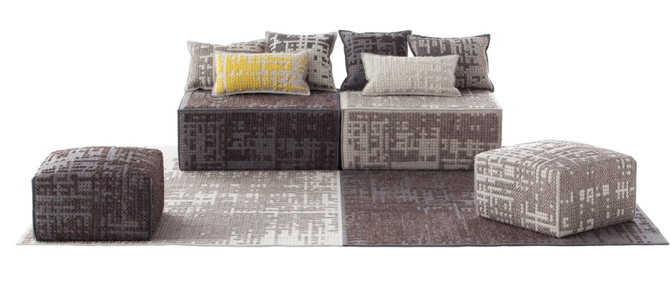 002409 Ковер Abstract. Silver 170x240 см GAN Canevas