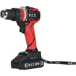 Дрель-шуруповерт аккумуляторная бесщеточная ударная P.I.T. LPSR18-D4, 20 В Li-Ion 2x1.5 Ач