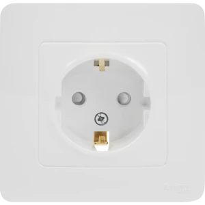 Розетка встраиваемая Systeme Electric Blanca с заземлением со шторками цвет белый 84500016 STLM-2160464