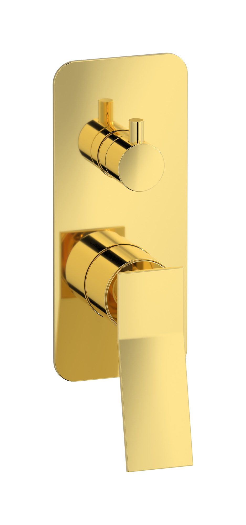 Встроенный смеситель для душа с двухходовым дивертером WE ARE IB wa312ss Gold Wave