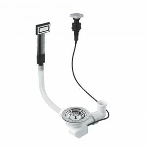 Комплект слива GROHE с эксцентриковым управлением и переливом, хром (40953000)