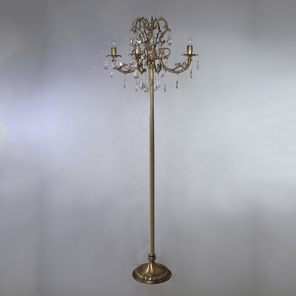 096585 Торшер Ambiente 4L 8888F/4 AB Tear Drop Mantra Alicante