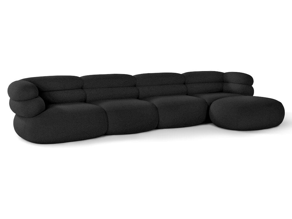 4-местный модульный тканевый диван с полуостровом Knoll Biboni ARCH-00121708 - Вид №7