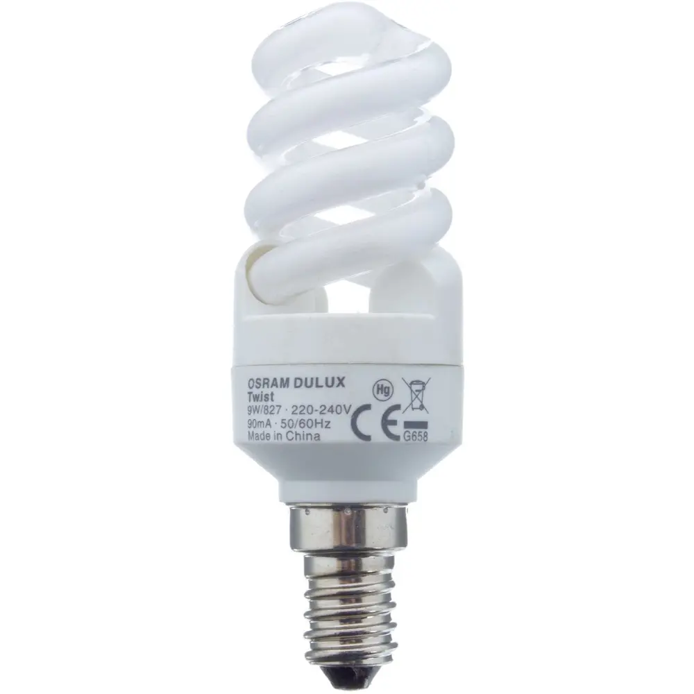 Лампа энергосберегающая Osram E14 9 Вт 430 Лм свет тёплый белый 18164741 STLM-2125470 