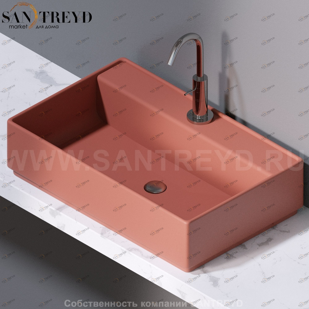 L621142 Накладная раковина на столешницу  прямоугольная A. e T. Italia Fly AeT ITALIA