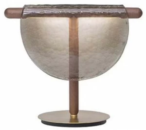 Tonin Casa Настольная светодиодная лампа из стекла и массива дуба Dalì T9116