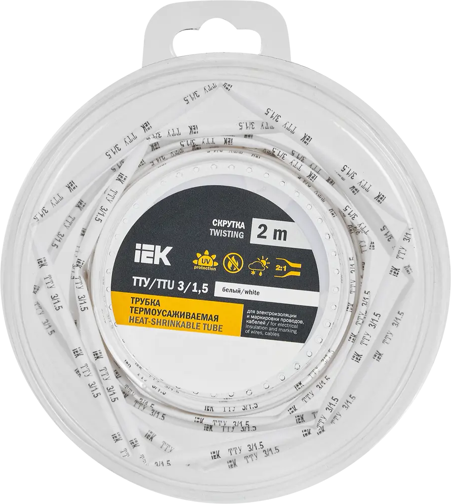Термоусадочная трубка IEK для электроизоляции и маркировки 88878354