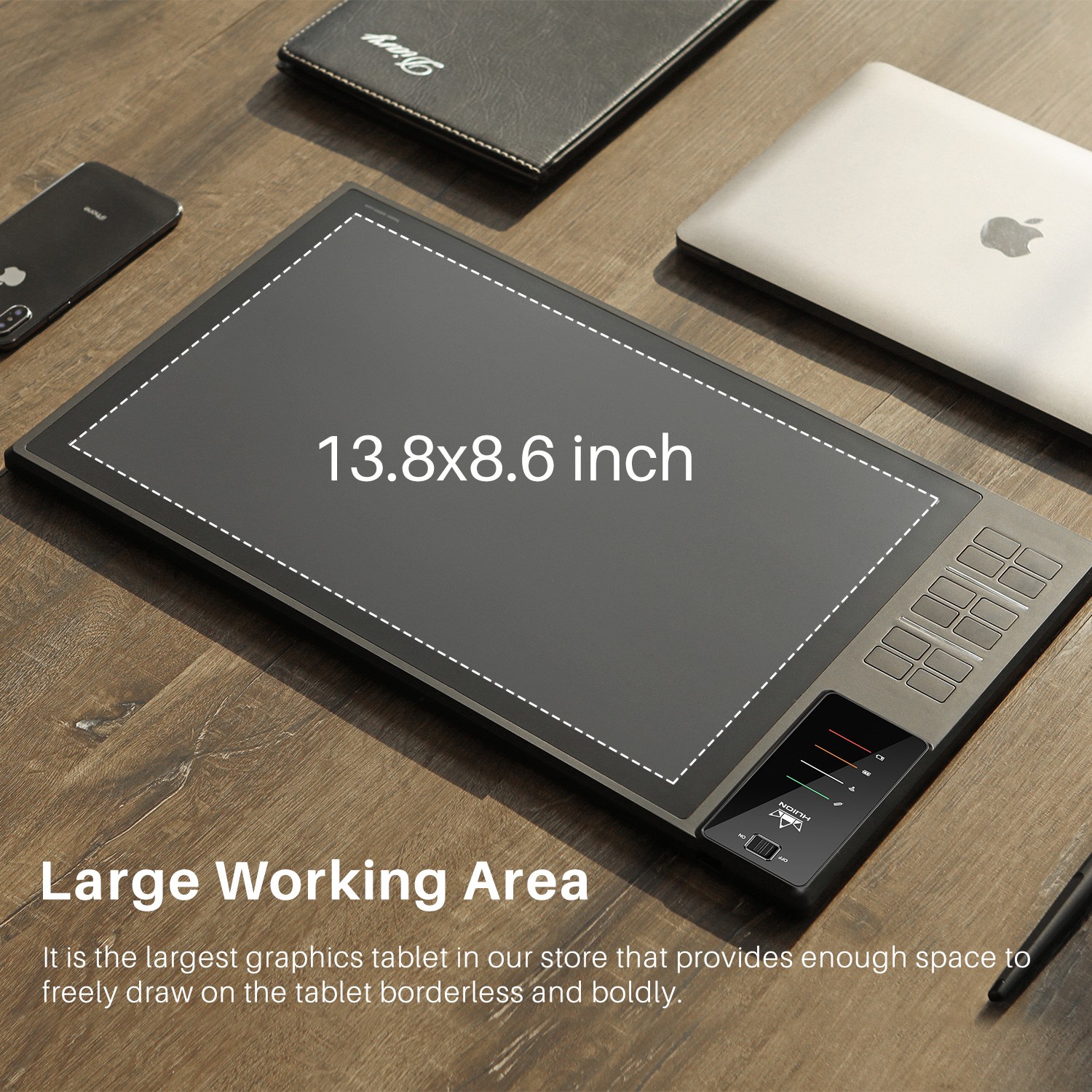 WH1409 Графический планшет Huion Santreyd  - Вид №1