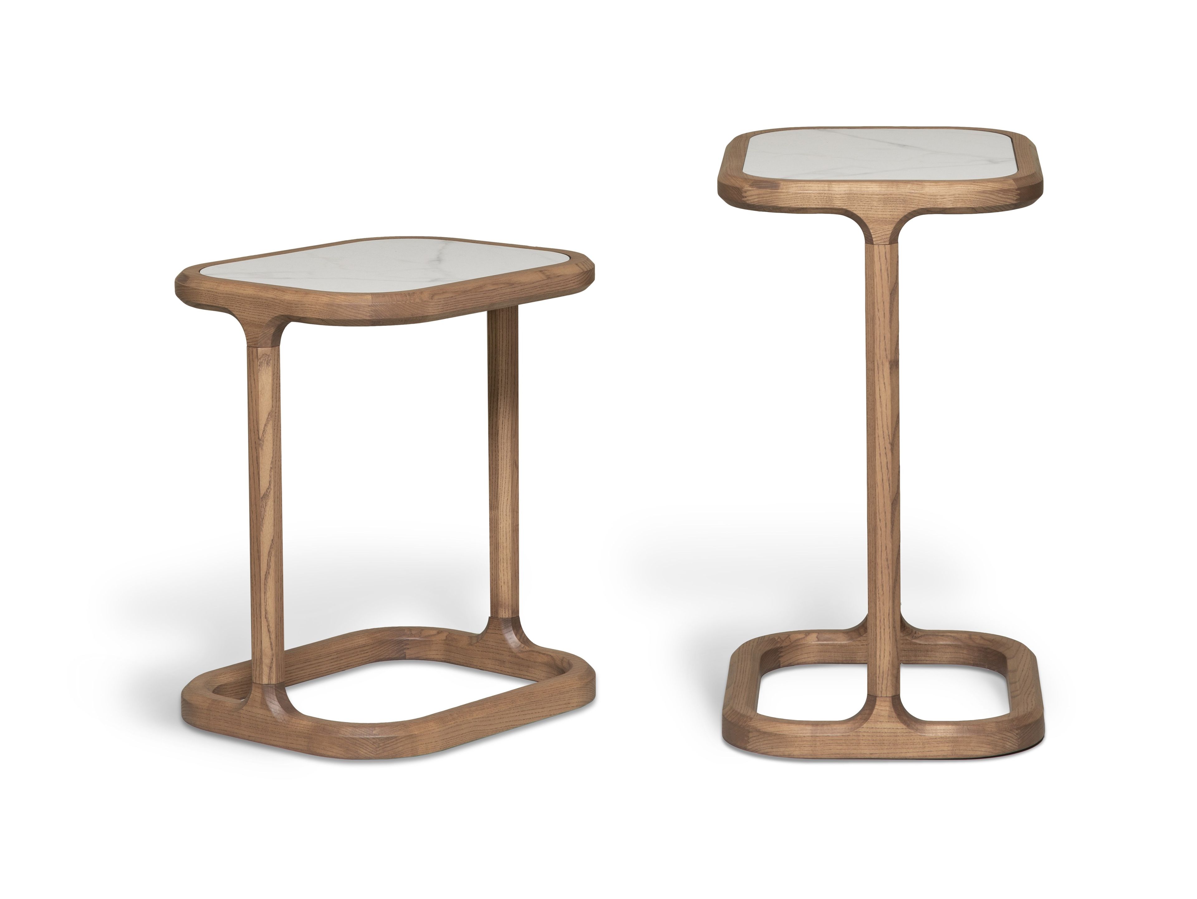 Прямоугольный журнальный столик из ясеня и мраморной столешницы Morelato ARCH-00006513