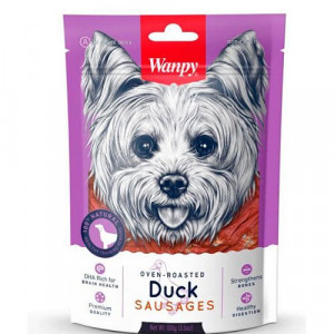 ПР0014983 Лакомство для собак Dog Утиные сосиски 100г WANPY