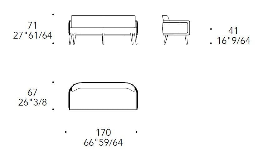 2-местный кожаный диван REFLEX Amet ARCH-00120054 - Вид №2