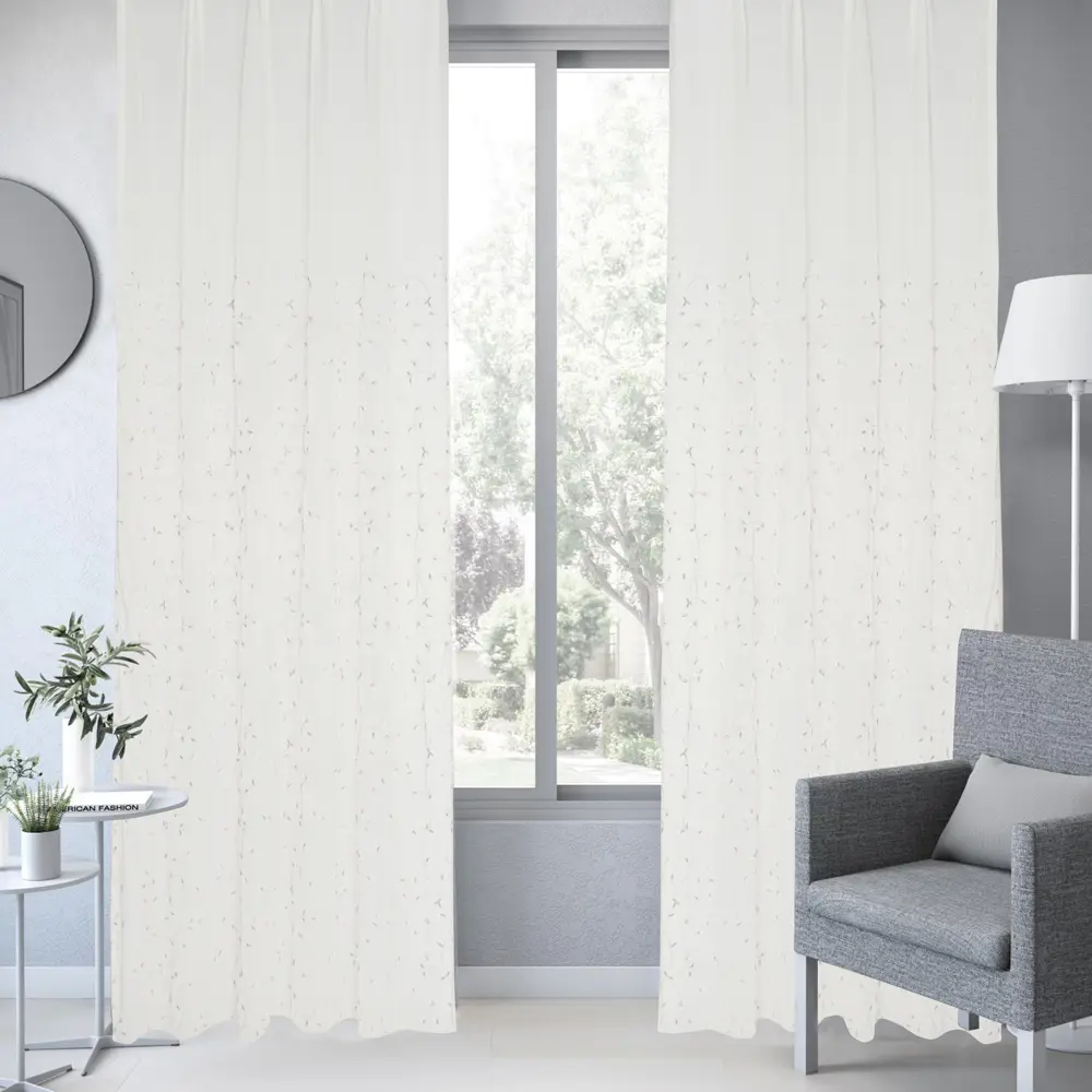 Тюль на ленте Donsiya 250x280 см цвет белый, серый, фиолетовый 83407073 STLM-2184048 INSPIRE  - Вид №3
