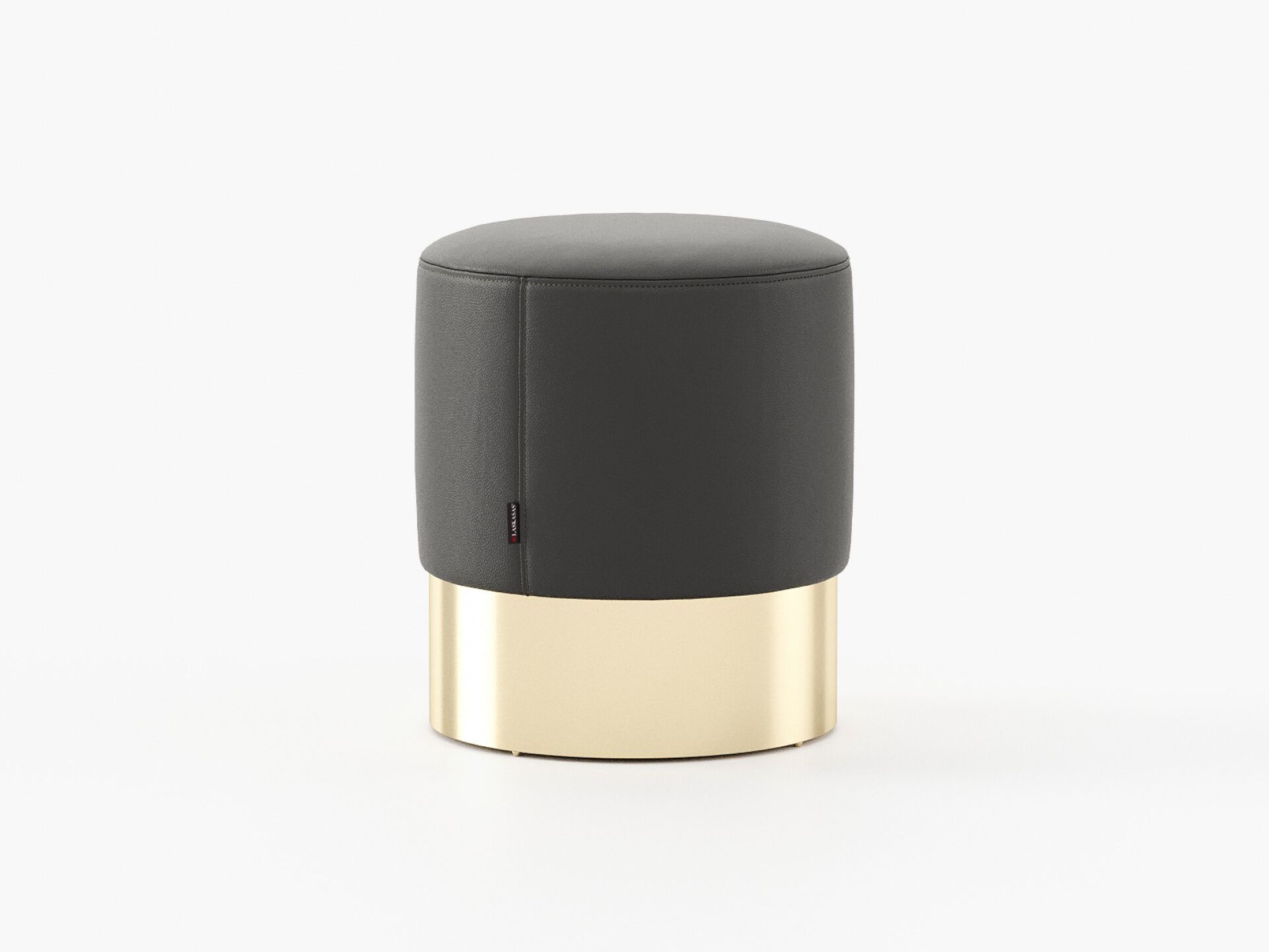 Круглый кожаный пуф Laskasas ISAAC ARCH-00087134 - Вид №3