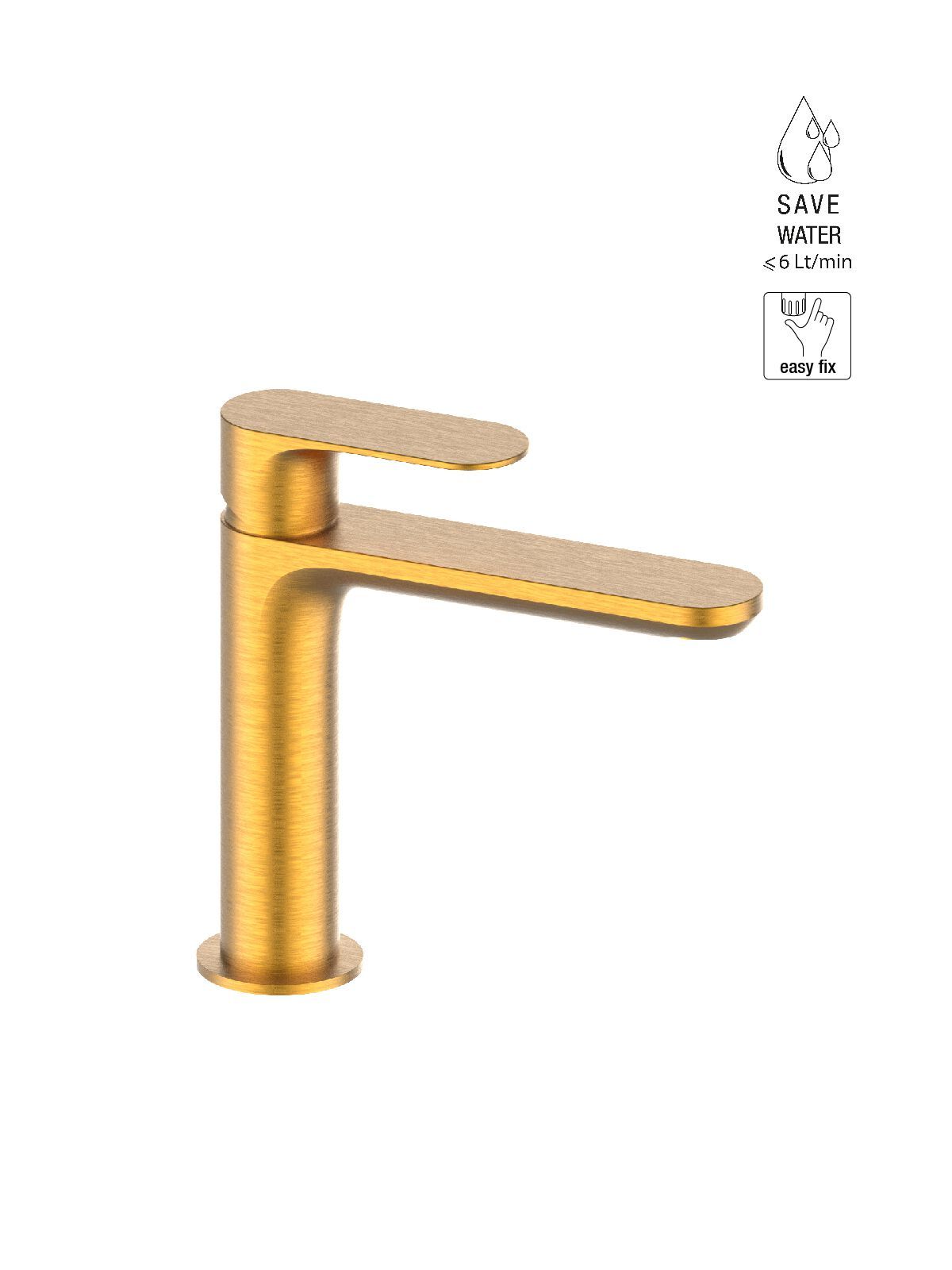 Однорычажный смеситель для раковины без слива Rubinetterie Frattini Lea ARCH-00023808 - Вид №18