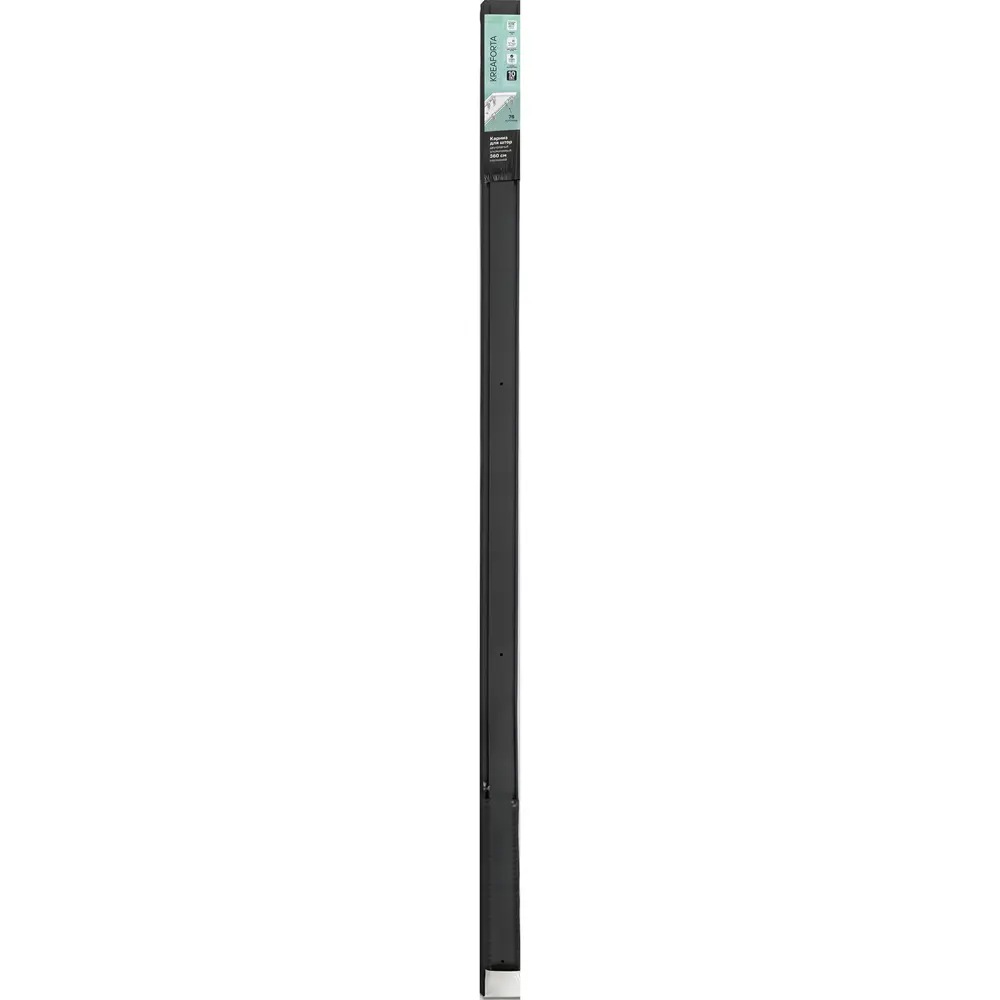 Шинный карниз двухрядный KREAFORTA Pro 360 см алюминий цвет черный комплект 89432747 STLM-2127825  - Вид №6
