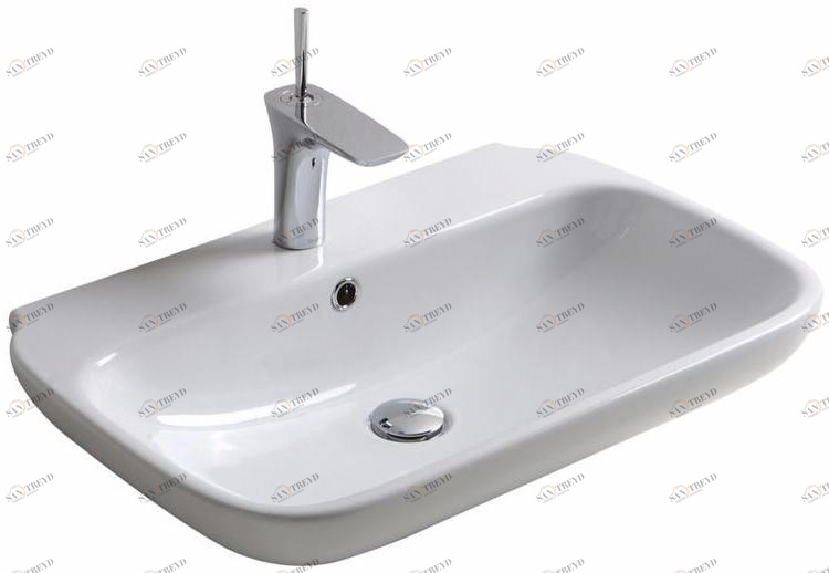 Cle4365101 Подвесная раковина настенная овальная Olympia Ceramica CLEAR белая