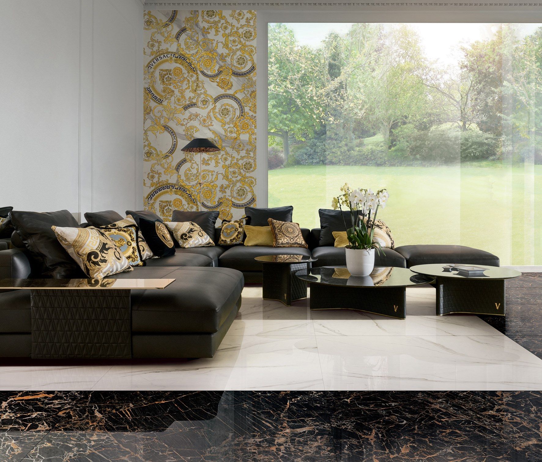 Пол / керамогранит с мраморным эффектом Versace Ceramics Maximvs ARCH-00144302 - Вид №3