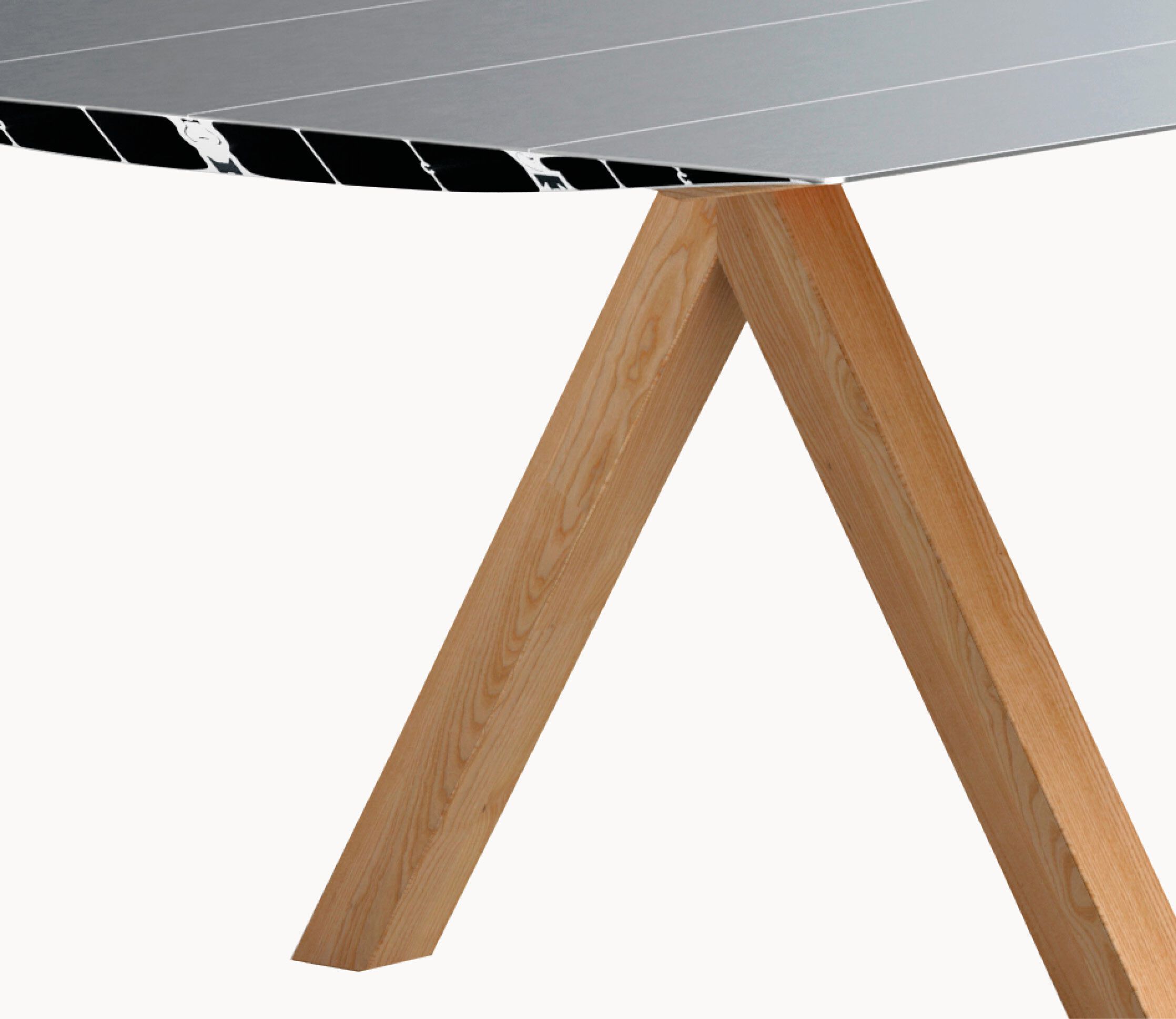 Прямоугольный обеденный стол из алюминия и дерева BD Barcelona Aluminium ARCH-00066784 - Вид №1