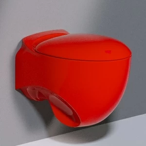 SS531T0R0V6.125 Подвесной унитаз настенный Красный A. e T. Italia ACCENT Италия