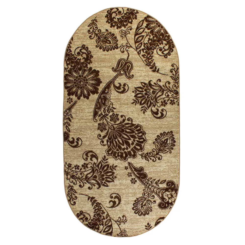 Ковёр Лагуна D232K овальный 1.5х3 м полипропилен MERINOS STLM-2063180