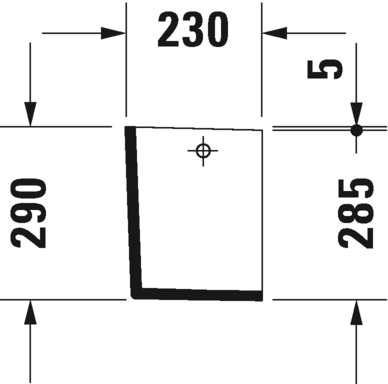 0858260000 Полупьедестал для раковины овальная Duravit Darling New - Вид №3