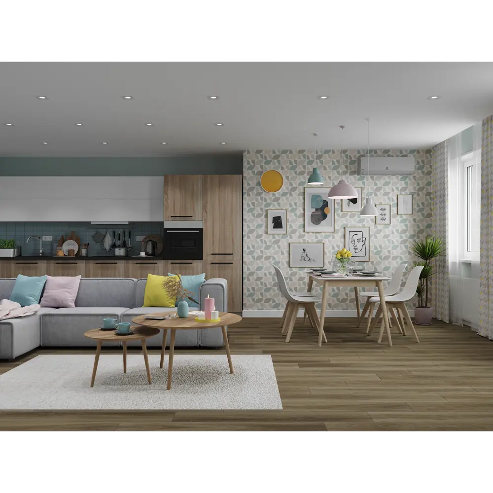 Штора на ленте «Сканди» 160х260 см хлопок/полиэстер цвет серый Altali STLM-2076348 - Вид №8