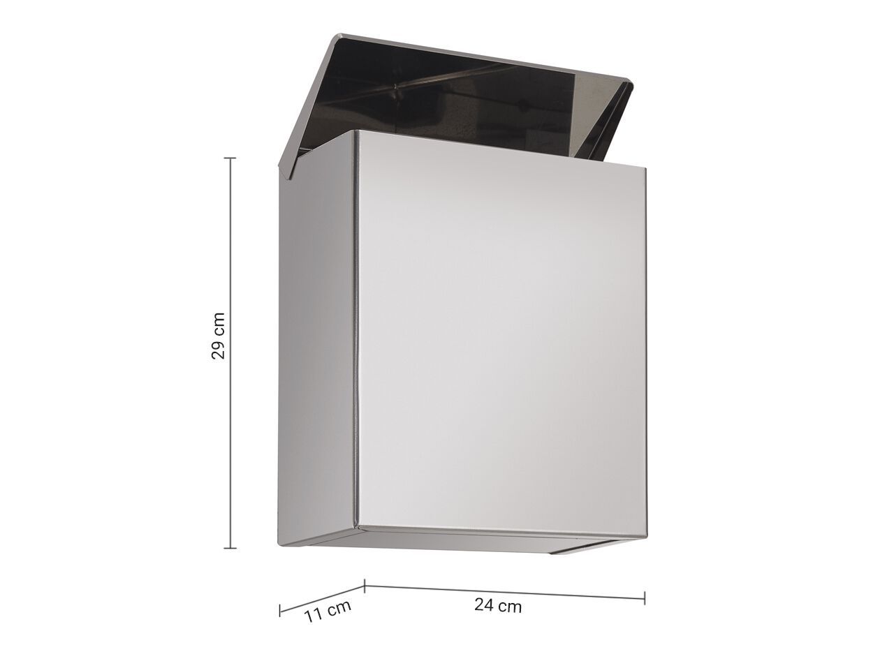 Настенный держатель для мусора из нержавеющей стали GEDY Люкс ARCH-00122409 - Вид №2